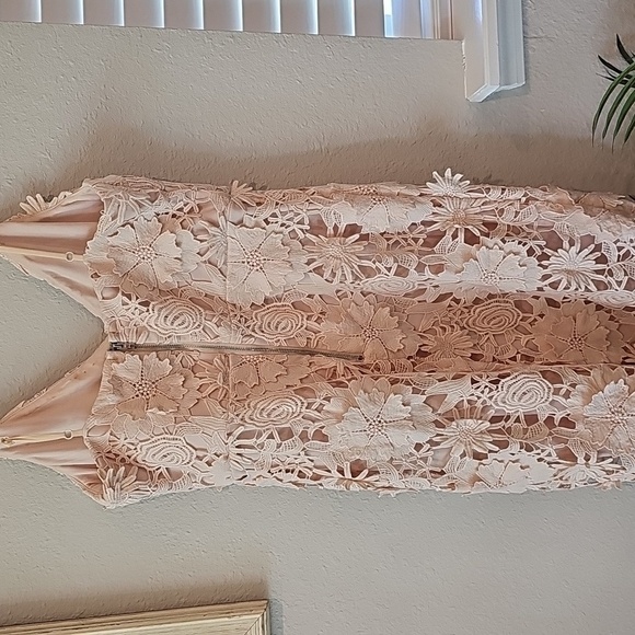 Lulu's Steal Your Heart Cream Crochet Lace Mini Dress - Picture 5 of 5